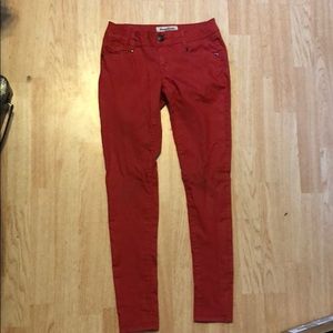 Red kids jeans
